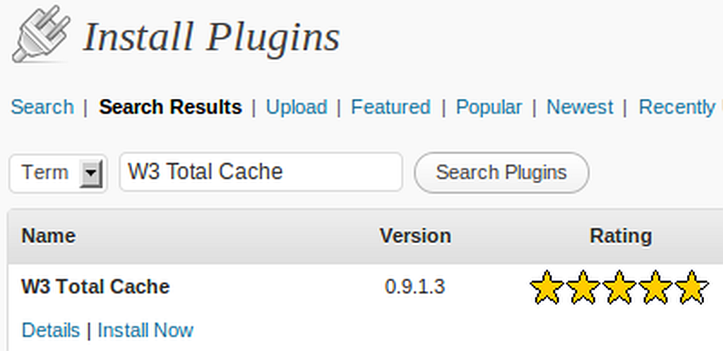 Search-W3-Total-Cache-and-Install-W3-Total-Cache