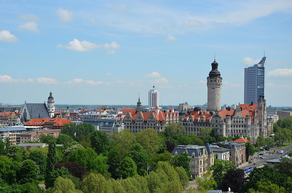 Skyline von Leipzig - mit freundlicher Genehmigung von Andreas Schmidt / Leipziger Touristik- und Marketing GmbH