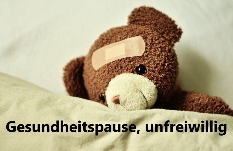 Gesundheitspause, unfreiwillig - Bild von congerdesign auf Pixabay