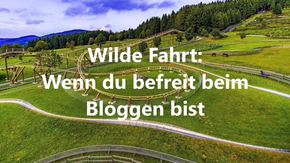 Wilde Fahrt: Wenn du befreit beim Bloggen bist - Bild von PayPal.me/FelixMittermeier auf Pixabay